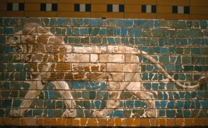 Løve fra Ishtar-porten, Babylon (glaserede mursten)